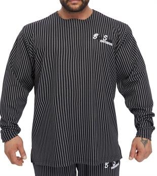 Mens Oversize Striped Sweatshirt 