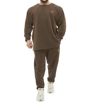 Mens Oversize Striped Winter Sweatshirt