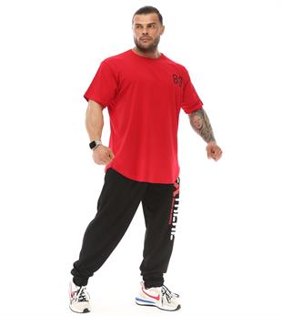 Mens Oversize T-shirt Big Sam 3340 Red
