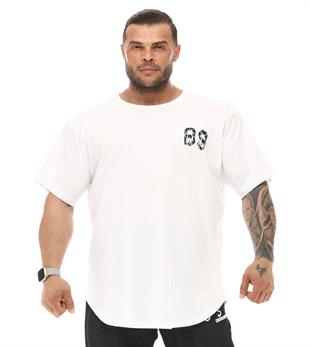 Mens Oversize T-shirt Big Sam 3340 White
