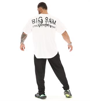 Mens Oversize T-shirt Big Sam 3340 White