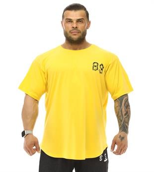 Mens Oversize T-shirt Big Sam 3340 Yellow