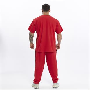 Mens Oversize T-shirt Cotton Lace Up Training Rag Top