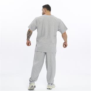 Mens Oversize T-shirt Cotton Lace Up Training Rag Top