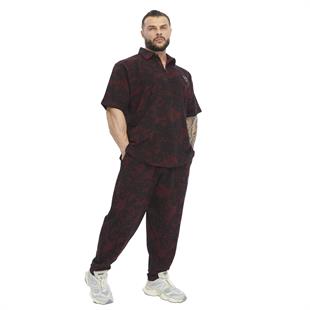 Mens Oversize Technic Camo Polo T-shirt