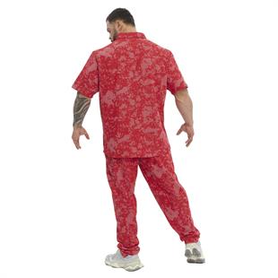 Mens Oversize Technic Camo Polo T-shirt