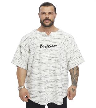 Mens Oversize Thick Textured Fabric Rag Top T-shirt 