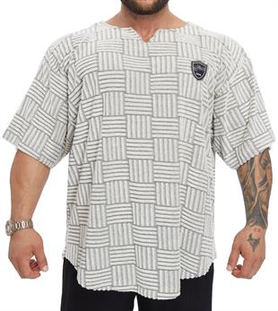 Mens Oversize Towel Gym Rag Top T-shirt