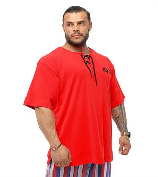 Mens Oversize Towel T-shirt Big Sam 3343-Red