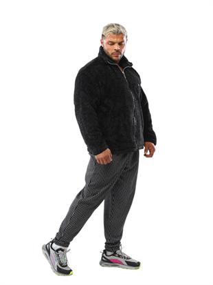 Mens Plush Jacket Relaxed Cut