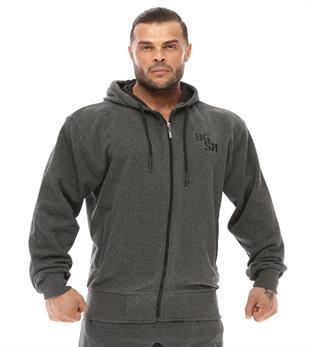 Mens Relaxed Jacket Soft Zippered Hoodie