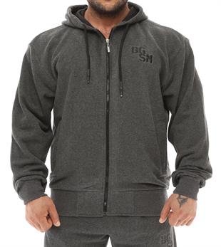 Mens Relaxed Jacket Soft Zippered Hoodie