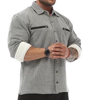 Mens Relaxed Snap Shirt