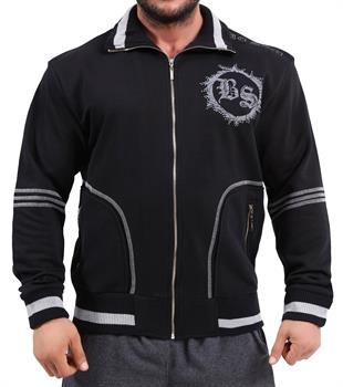 Mens Relaxed Winter Jacket Cotton Zippered Hoodie