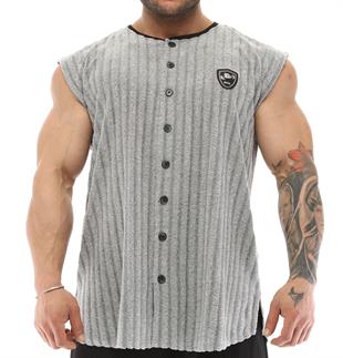 Mens Sleeveless Towel Gym Shirt