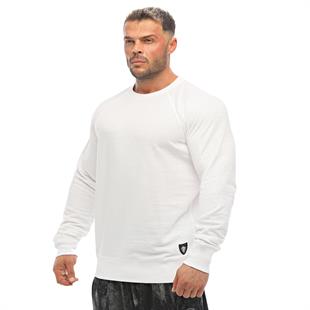 Mens Slim Fit Sweater Stilya White 