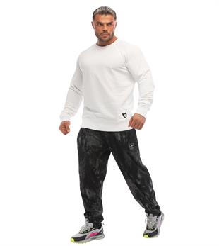 Mens Slim Fit Sweater Stilya White 