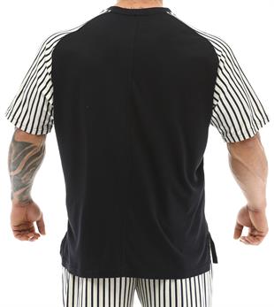 Mens Stripped Exclusive Rag Top T-shirt
