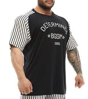 Mens Stripped Exclusive Rag Top T-shirt