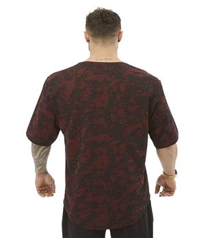 Mens Technic Camouflage Rag Top Oversize T-shirt