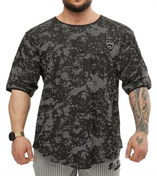 Mens Technic Camouflage Rag Top Oversize T-shirt