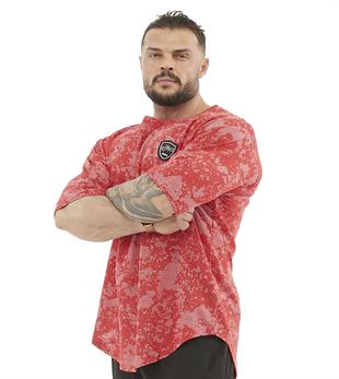 Mens Technic Camouflage Rag Top Oversize T-shirt