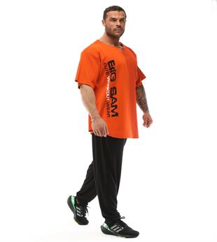 Oversize Bodybuilding Rag Top T-shirt Orange