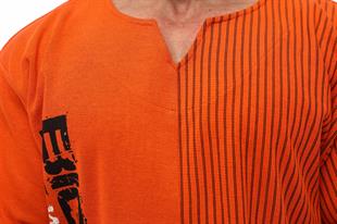 Oversize Bodybuilding Rag Top T-shirt Orange