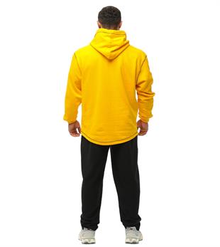 Oversize Long Sleeve Hooded Soft Texture Winter Sweater Yellow