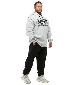 Oversize Long Sleeve Hooded Soft Texture Winter Sweater Grey