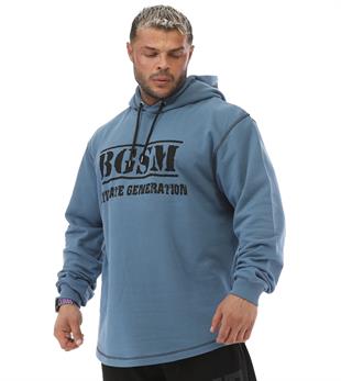 Oversize Long Sleeve Hooded Soft Texture Winter Sweater Light Blue