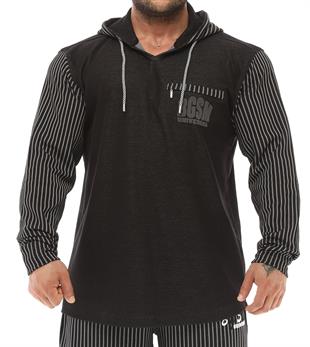 Oversize Oldschool Hooded Sweater Black 
