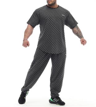 Oversize Plaid Design Rag Top Anthracite