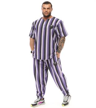 Oversize Striped Rag Top Gym T-shirt BGSM 3339