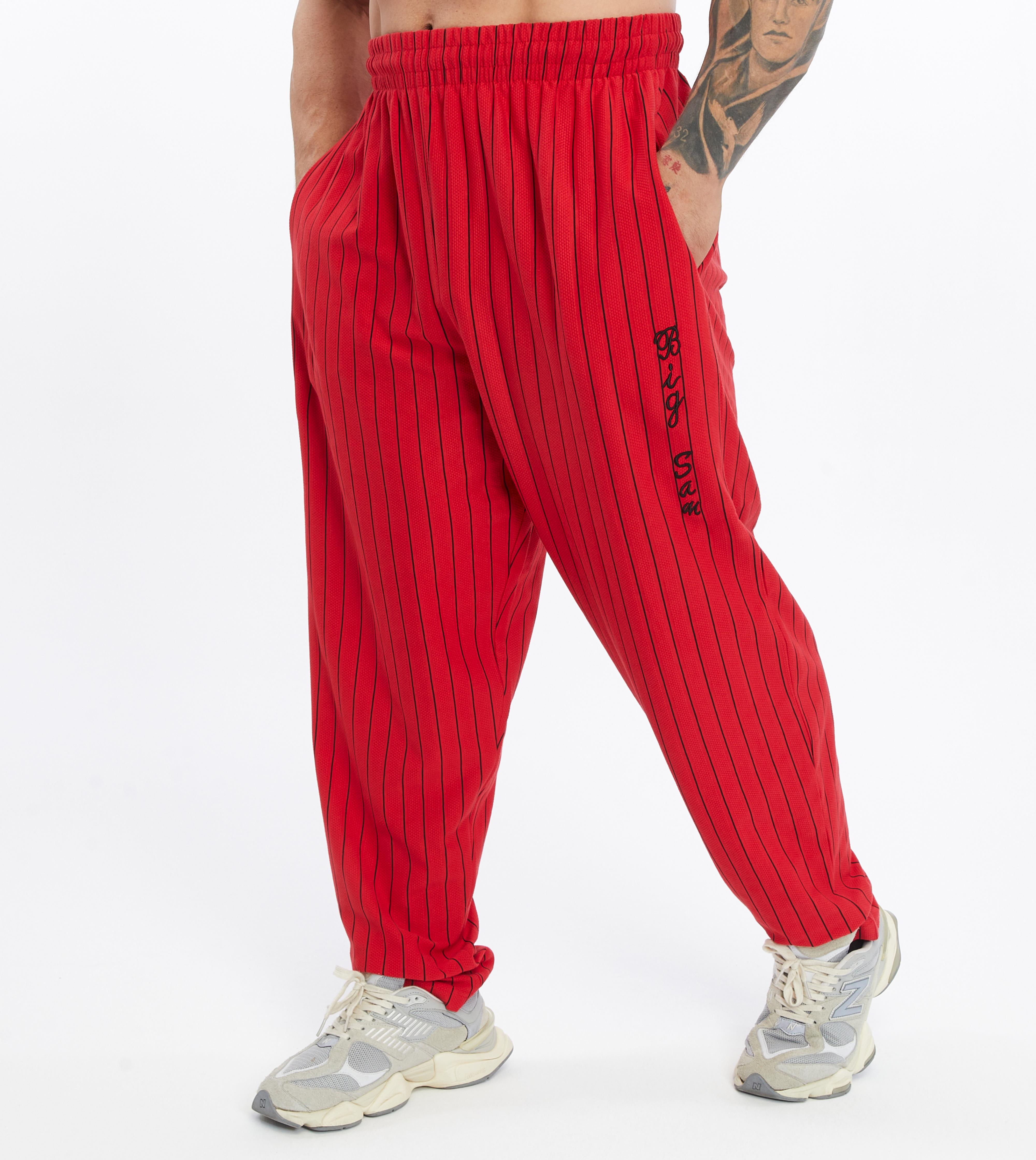 Mens Cotton Sweatpants With Drawstring Waistband Side Pockets