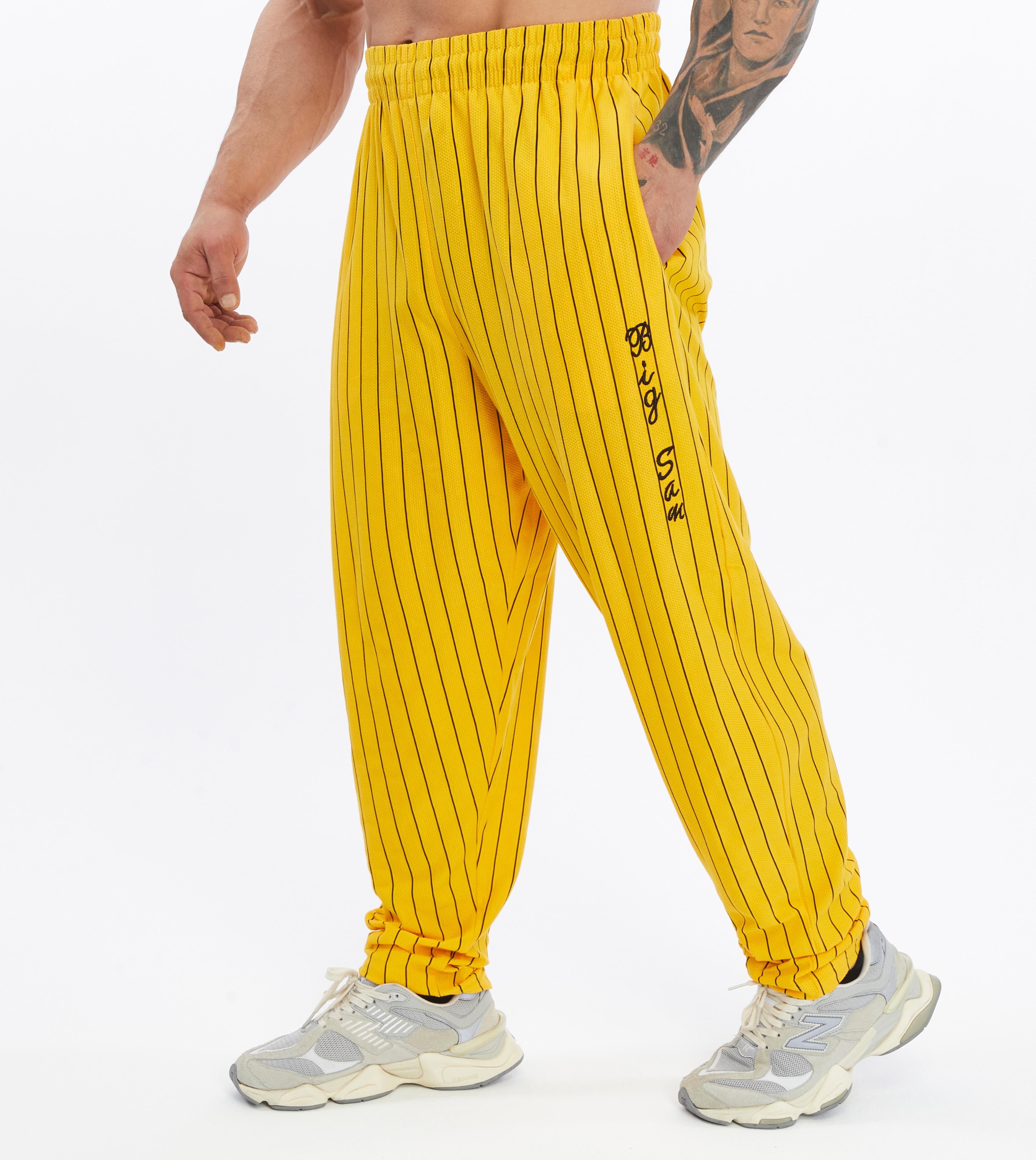 Mens Cotton Sweatpants With Drawstring Waistband Side Pockets