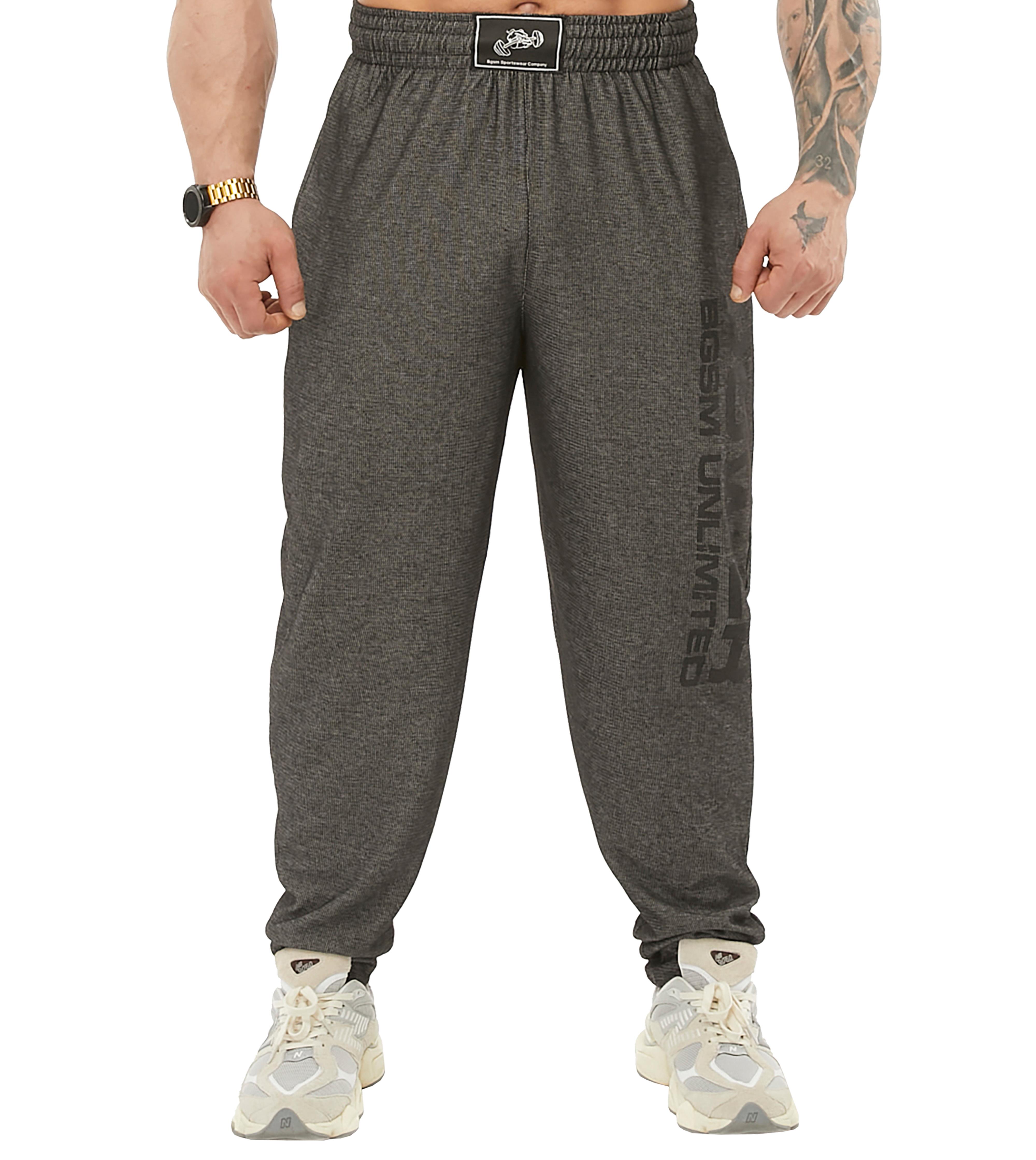 Mens Gym Pants Loose Fit Baggy Pants 