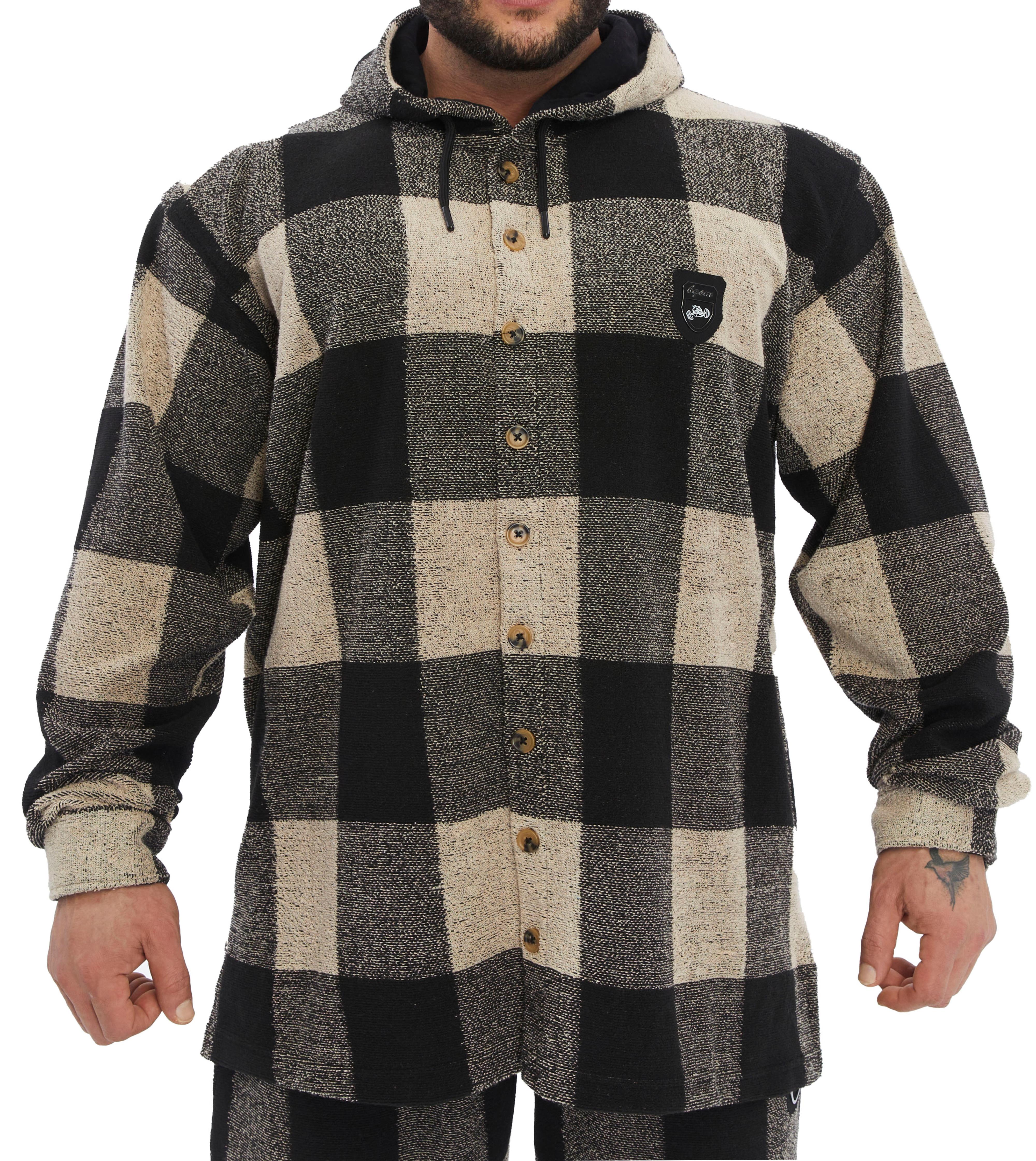 Men's Hooded Overshirt Winter Jacket