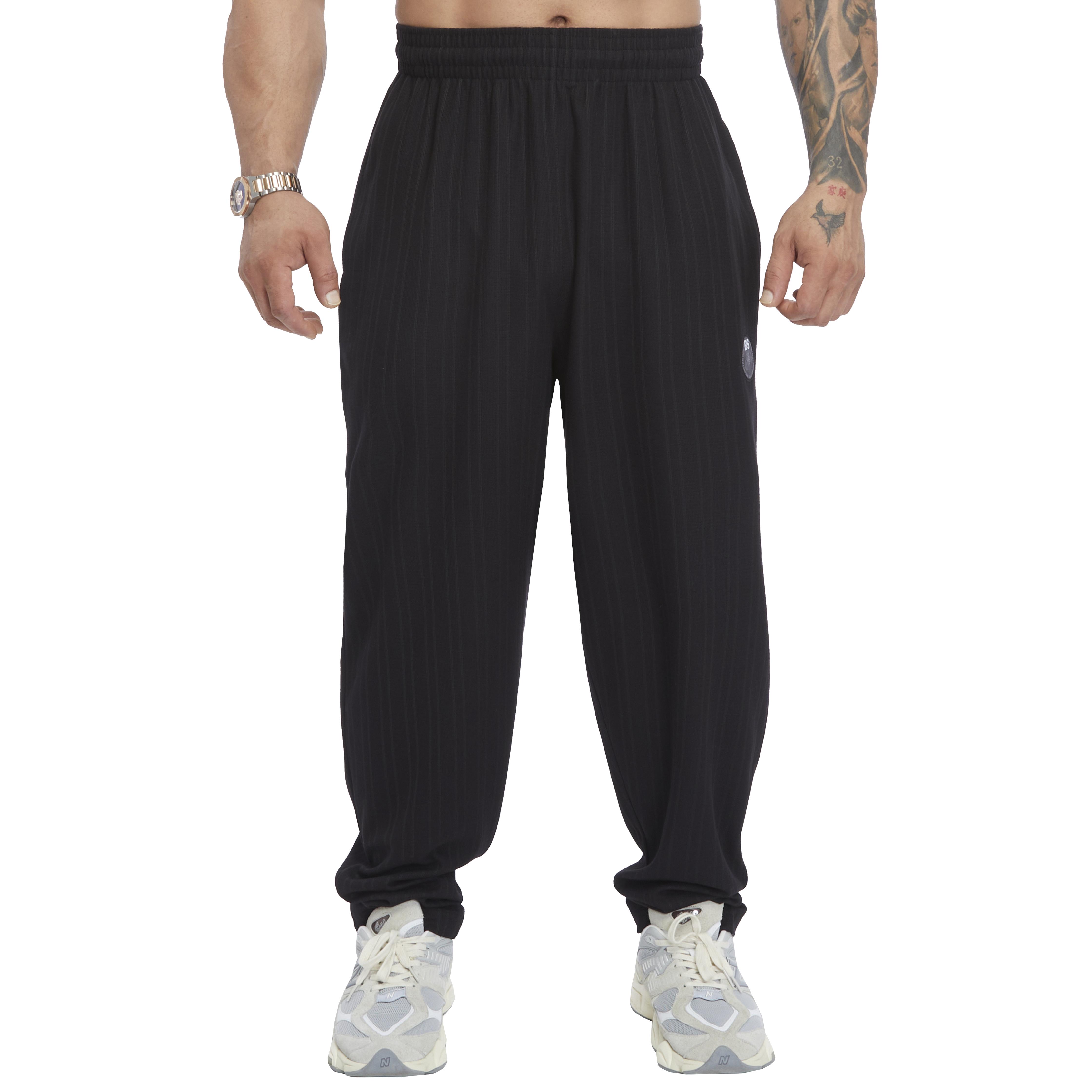 Men's Loose Fit Cotton Sweatpants with Pockets