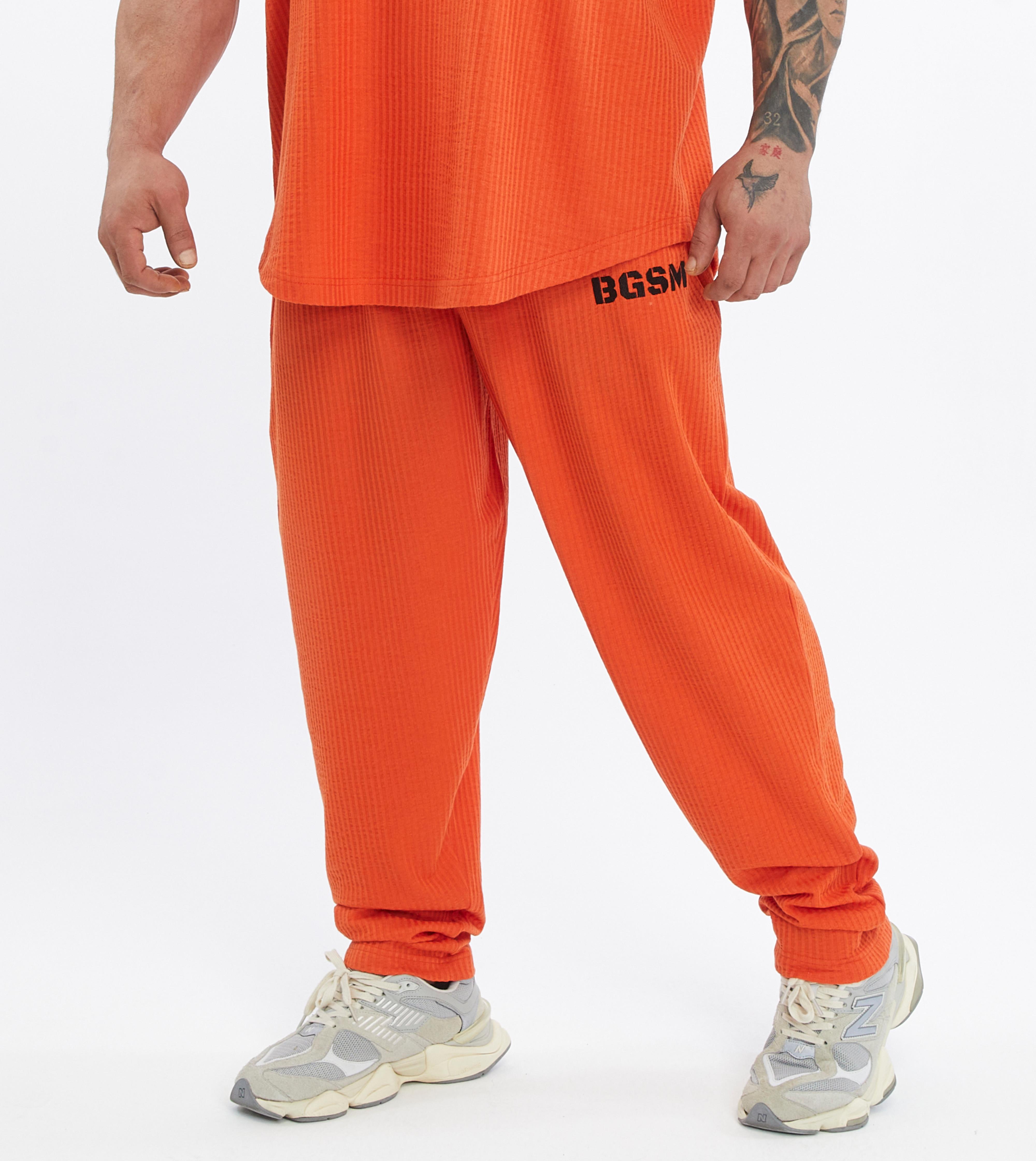 Men's Loose Fit Cotton Sweatpants with Pockets