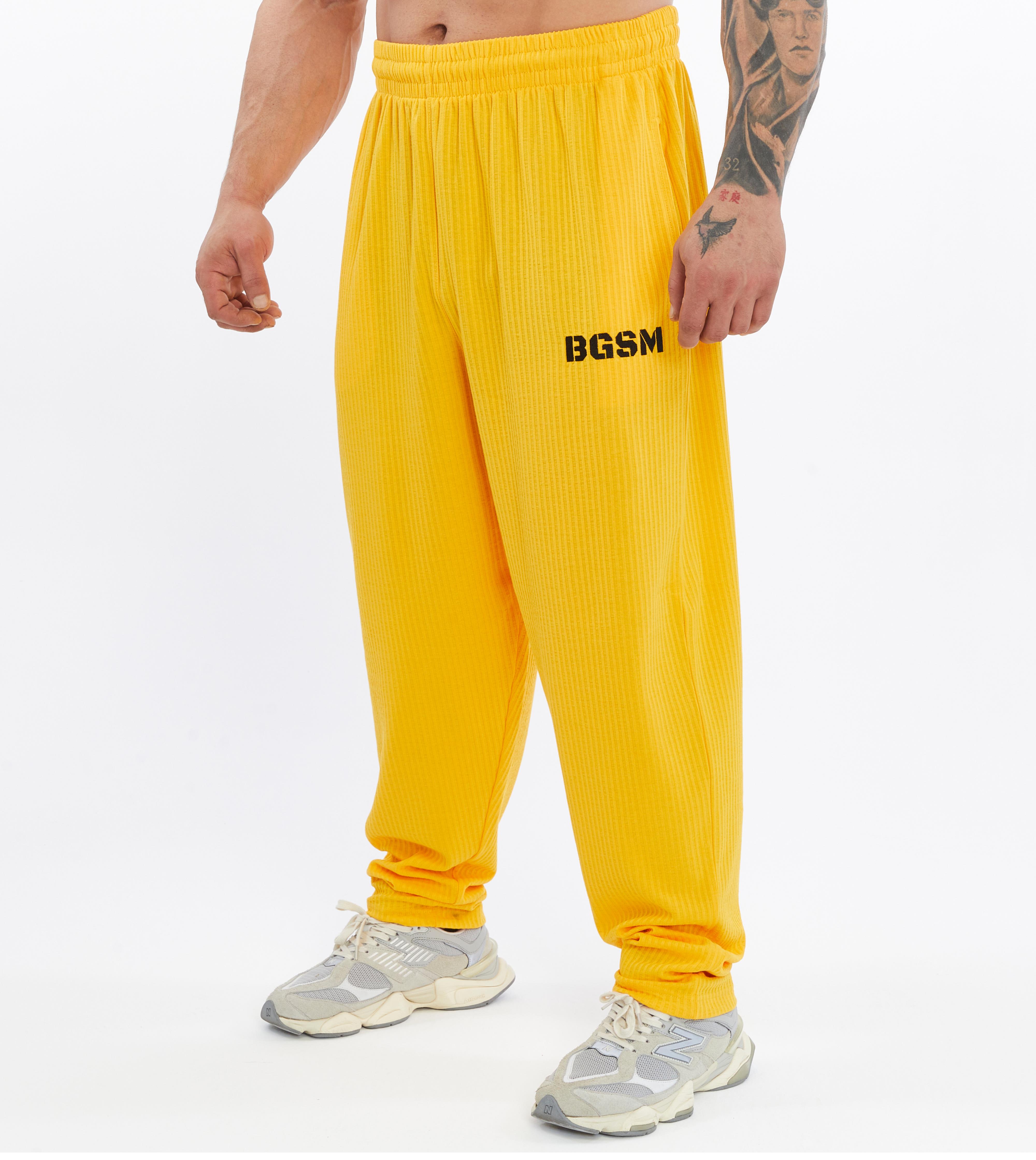 Men's Loose Fit Cotton Sweatpants with Pockets