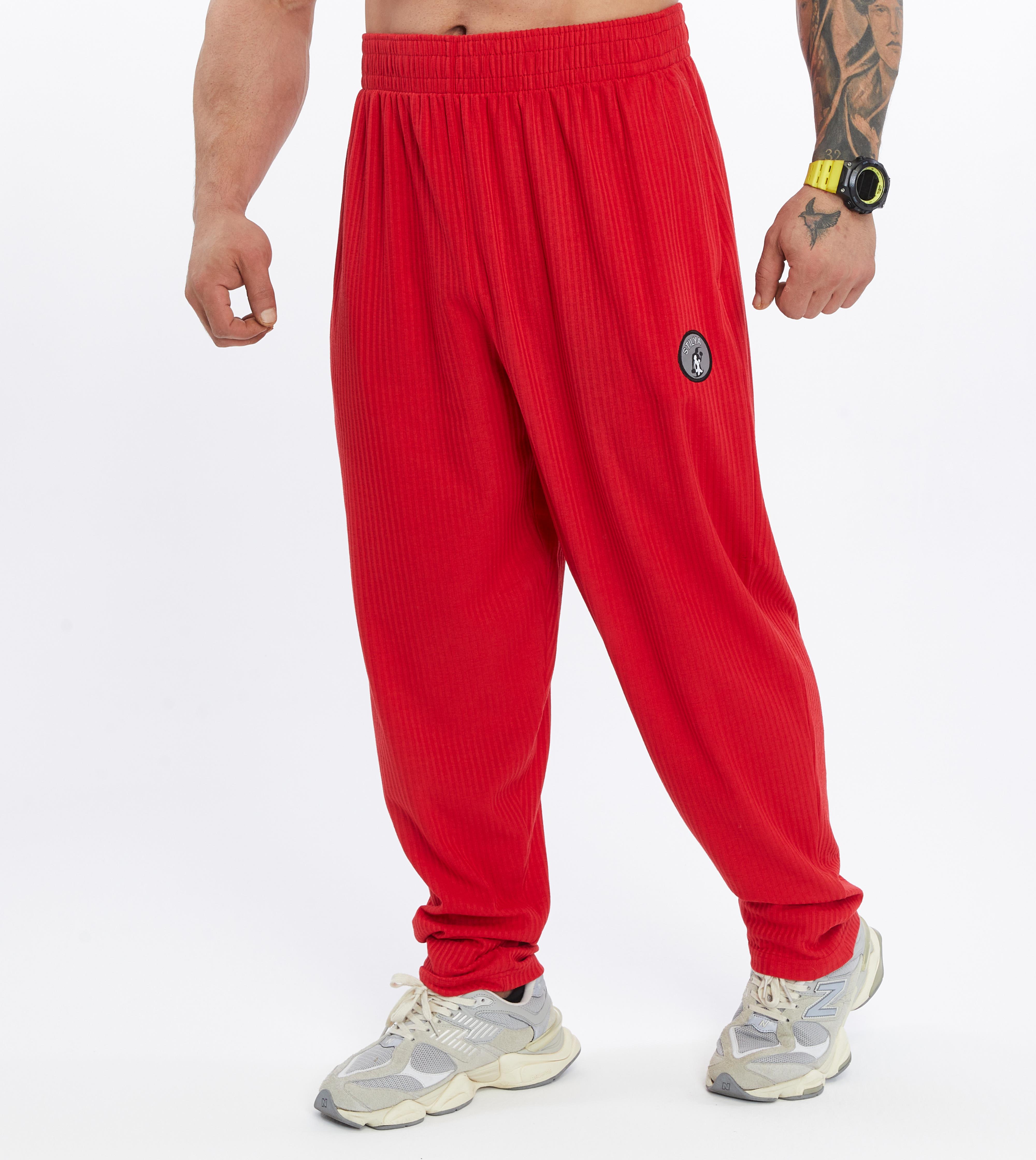 Men's Loose Fit Cotton Sweatpants with Pockets