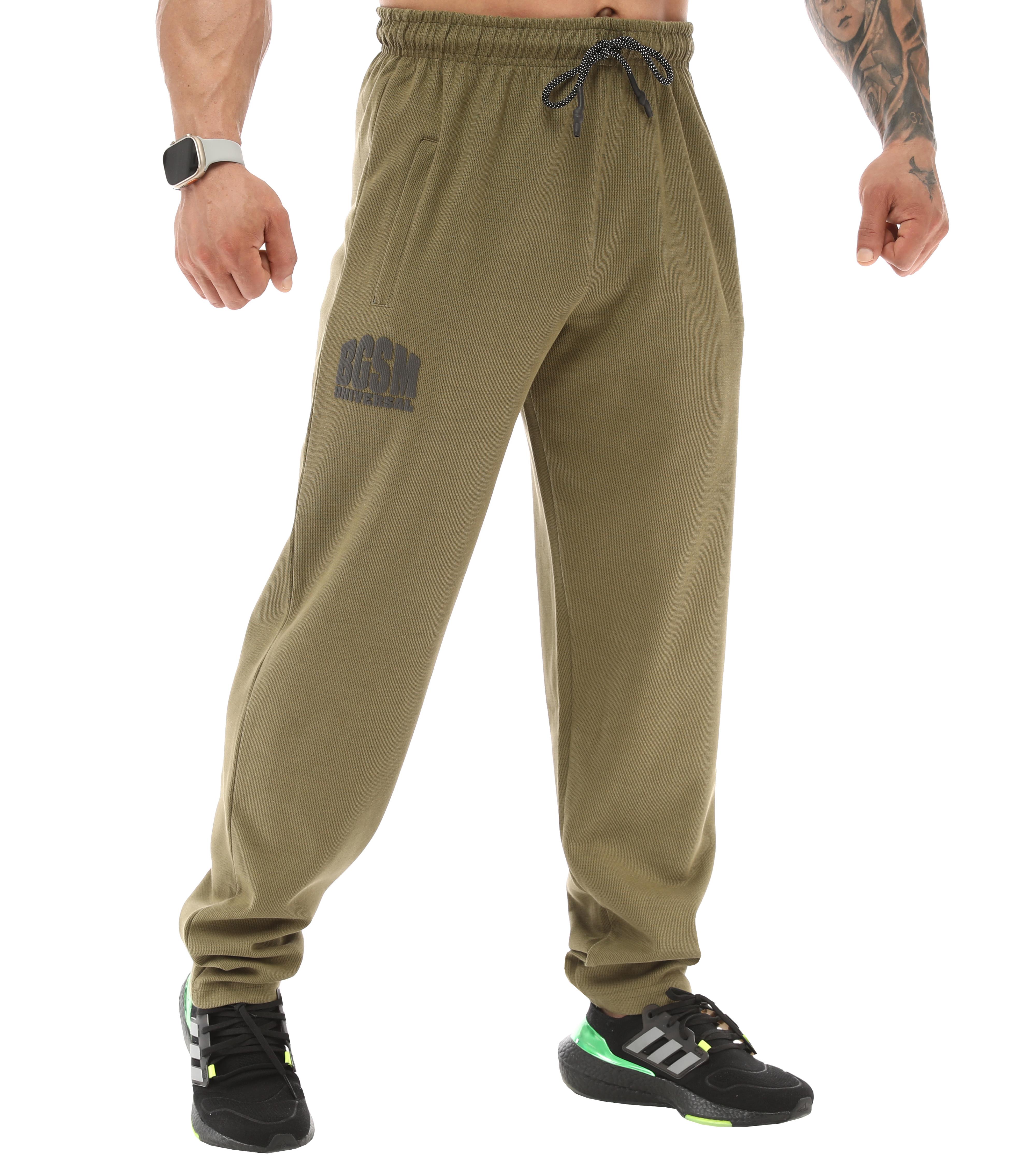 Mens Loose Fit Sport Pants Middle Thick