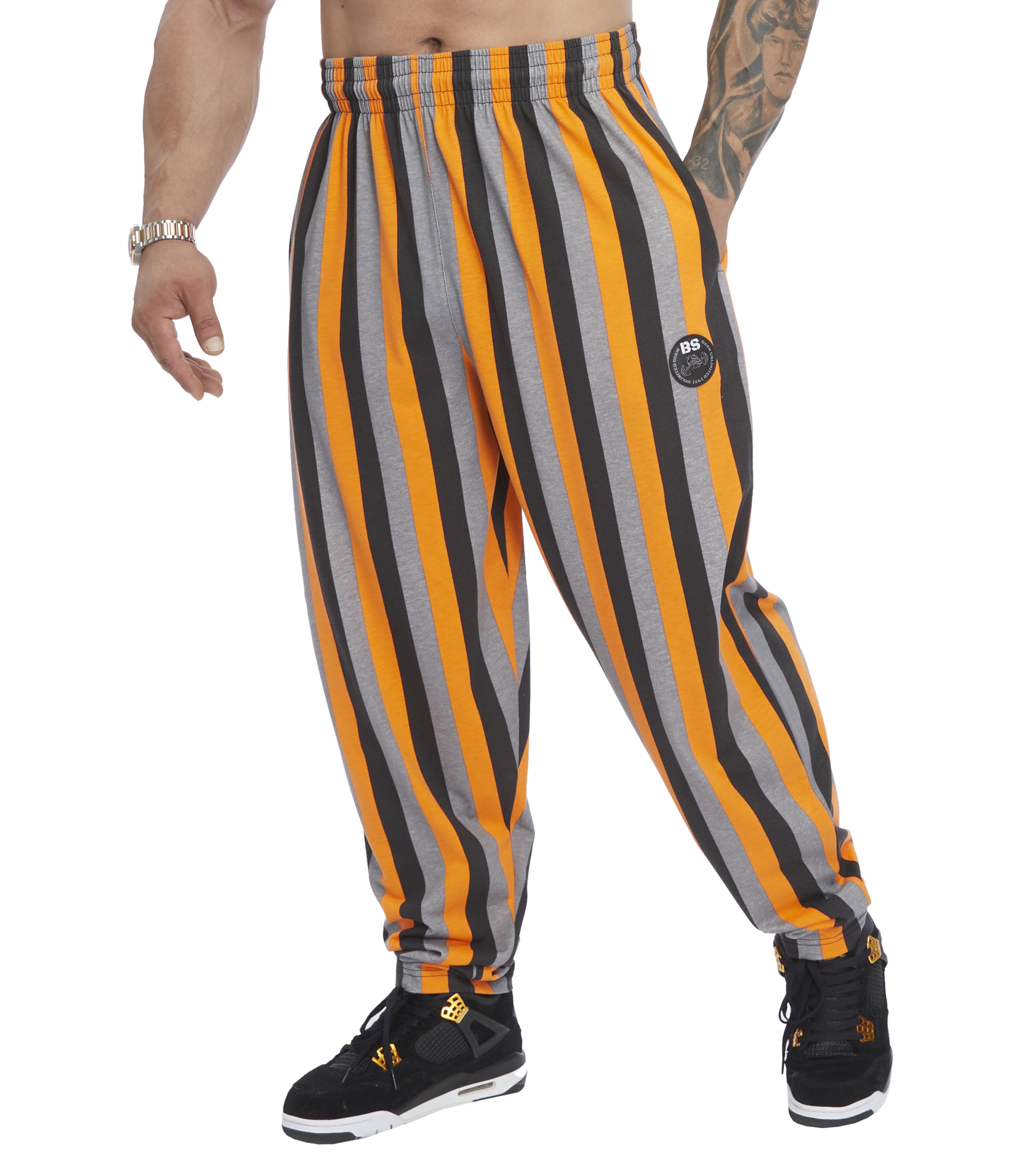 Men's Loose Fit Striped Cotton Sweatpants
