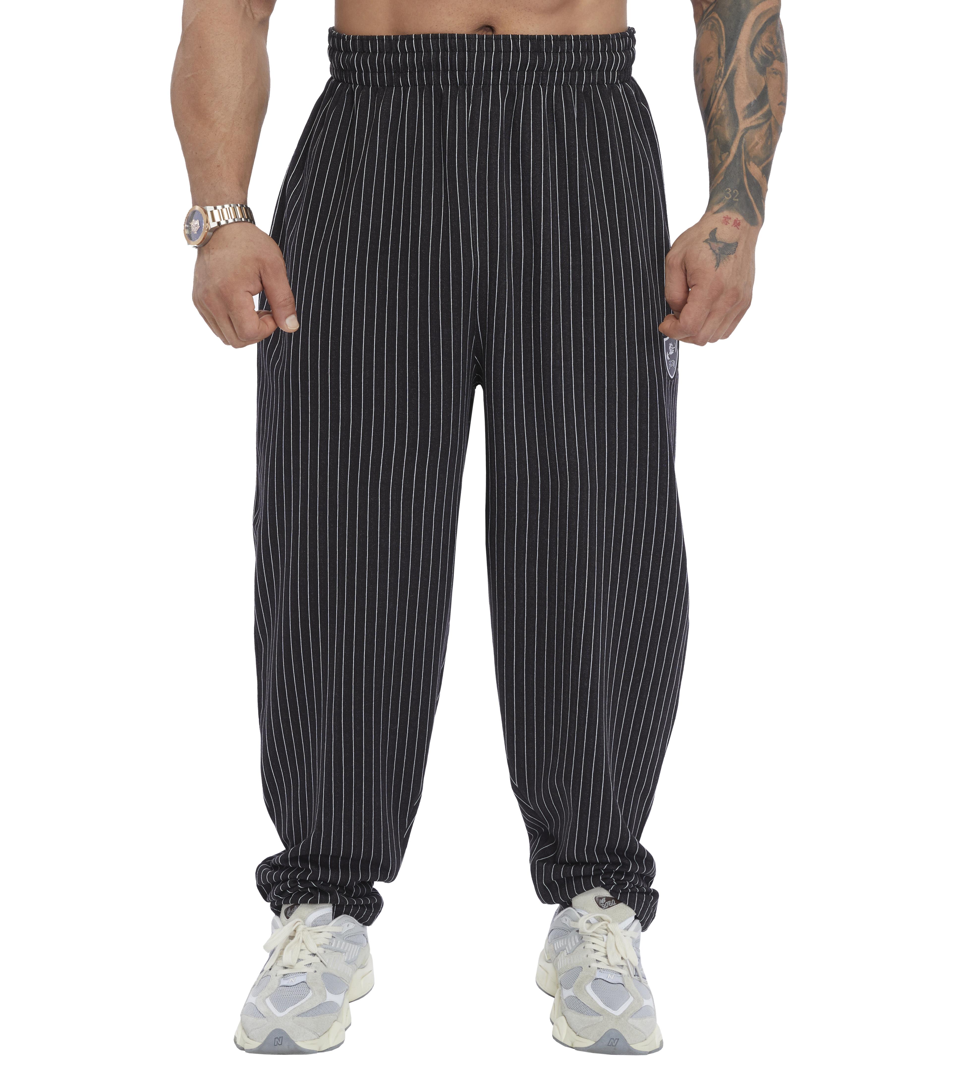 Men's Loose Fit Striped Summer Sweatpants