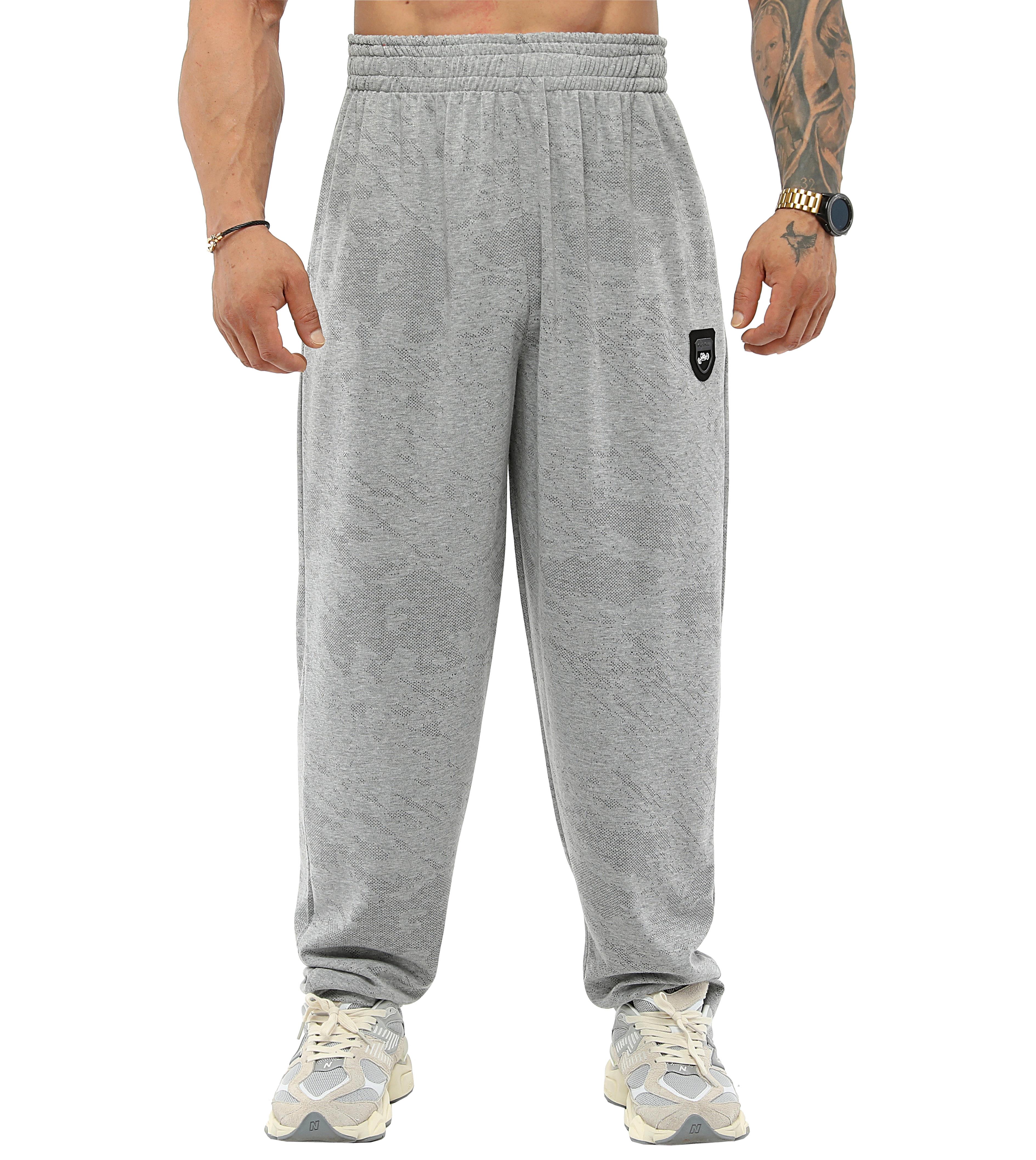 Men's Loose Fit Sweatpants Pants BGSM PNT1380-GREY