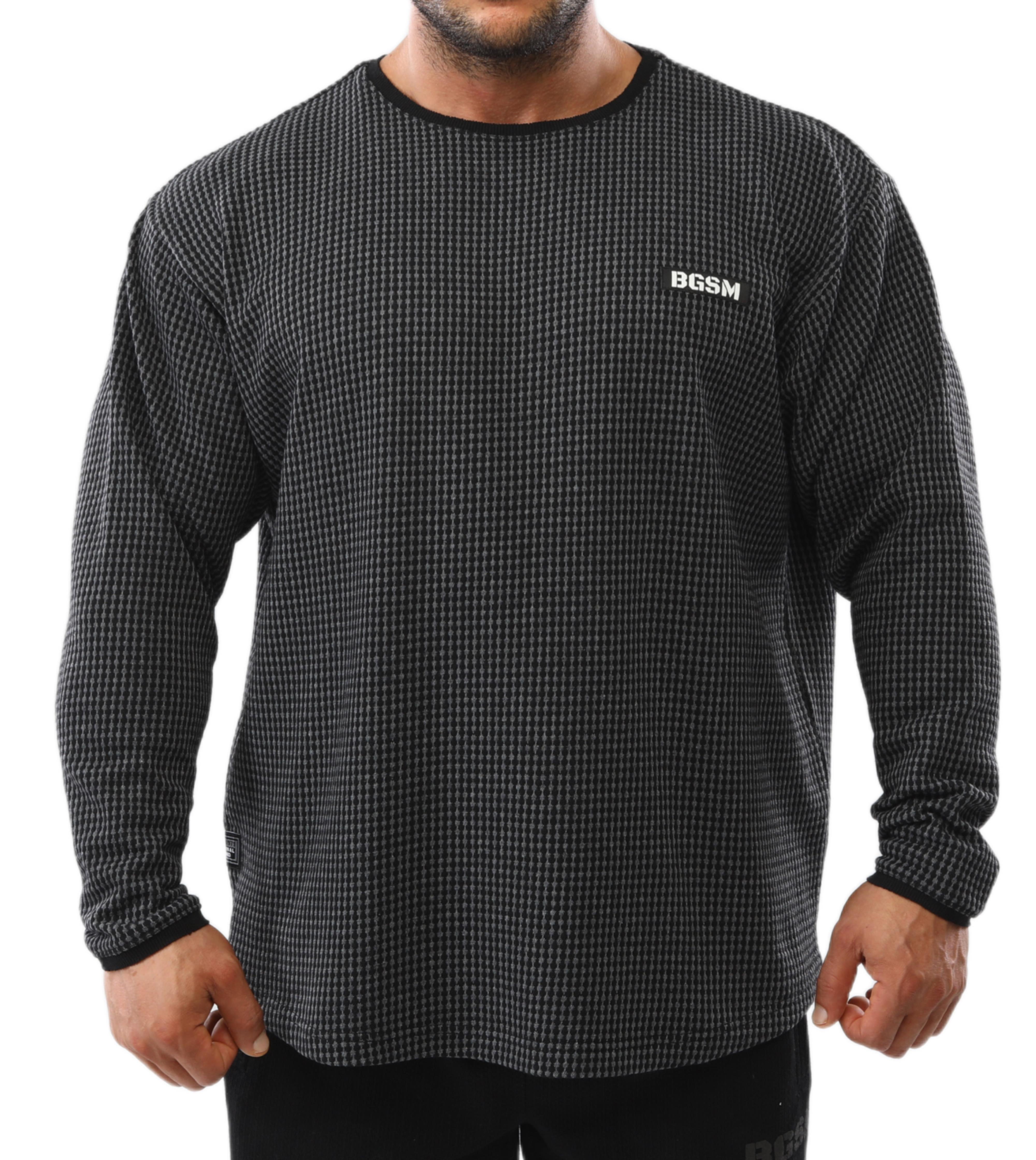 Mens Loose Fit Sweatshirt Crew Neck Winter Sweater