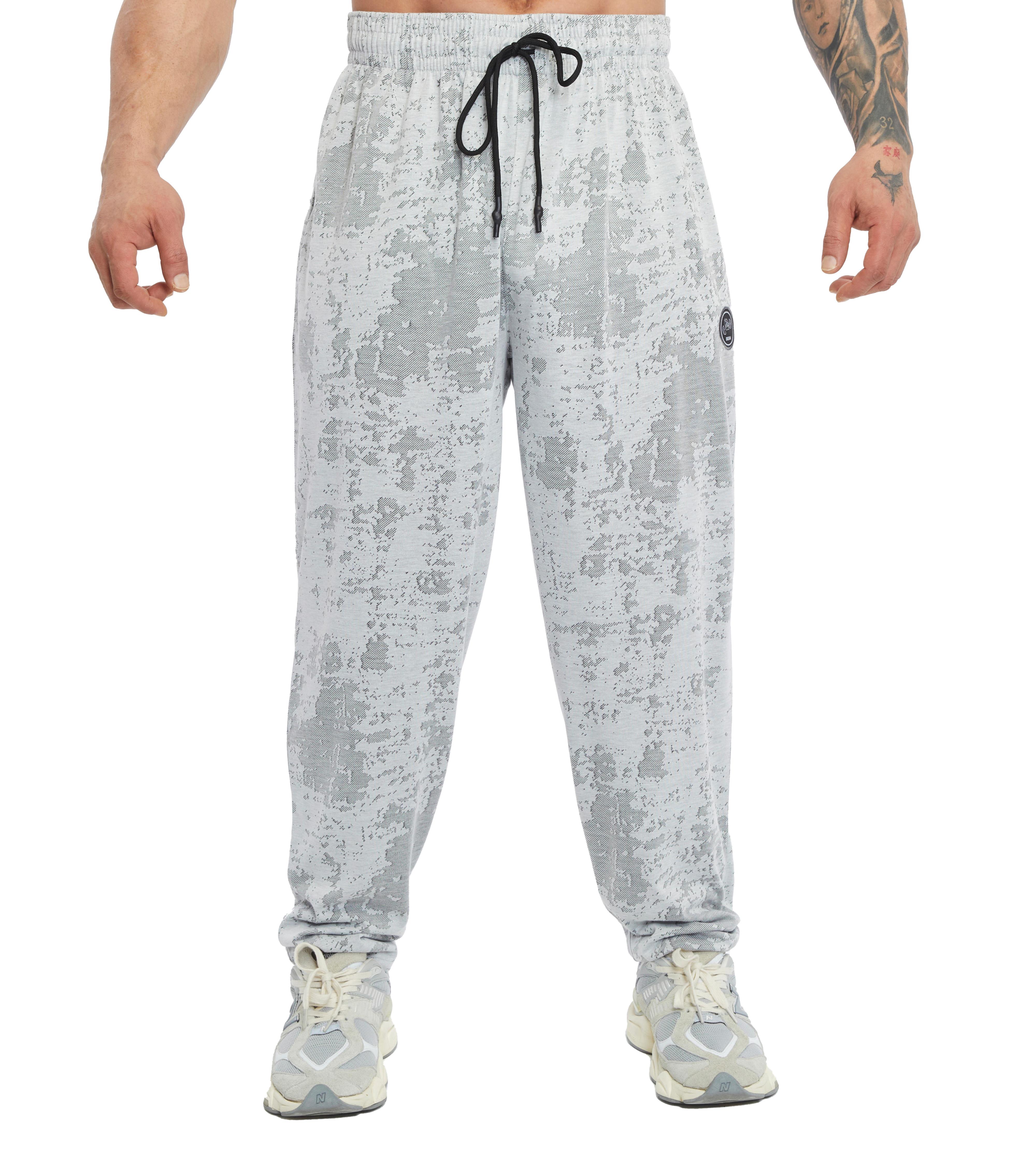 Men's Loose Fit Technical Camo Baggy Pants 