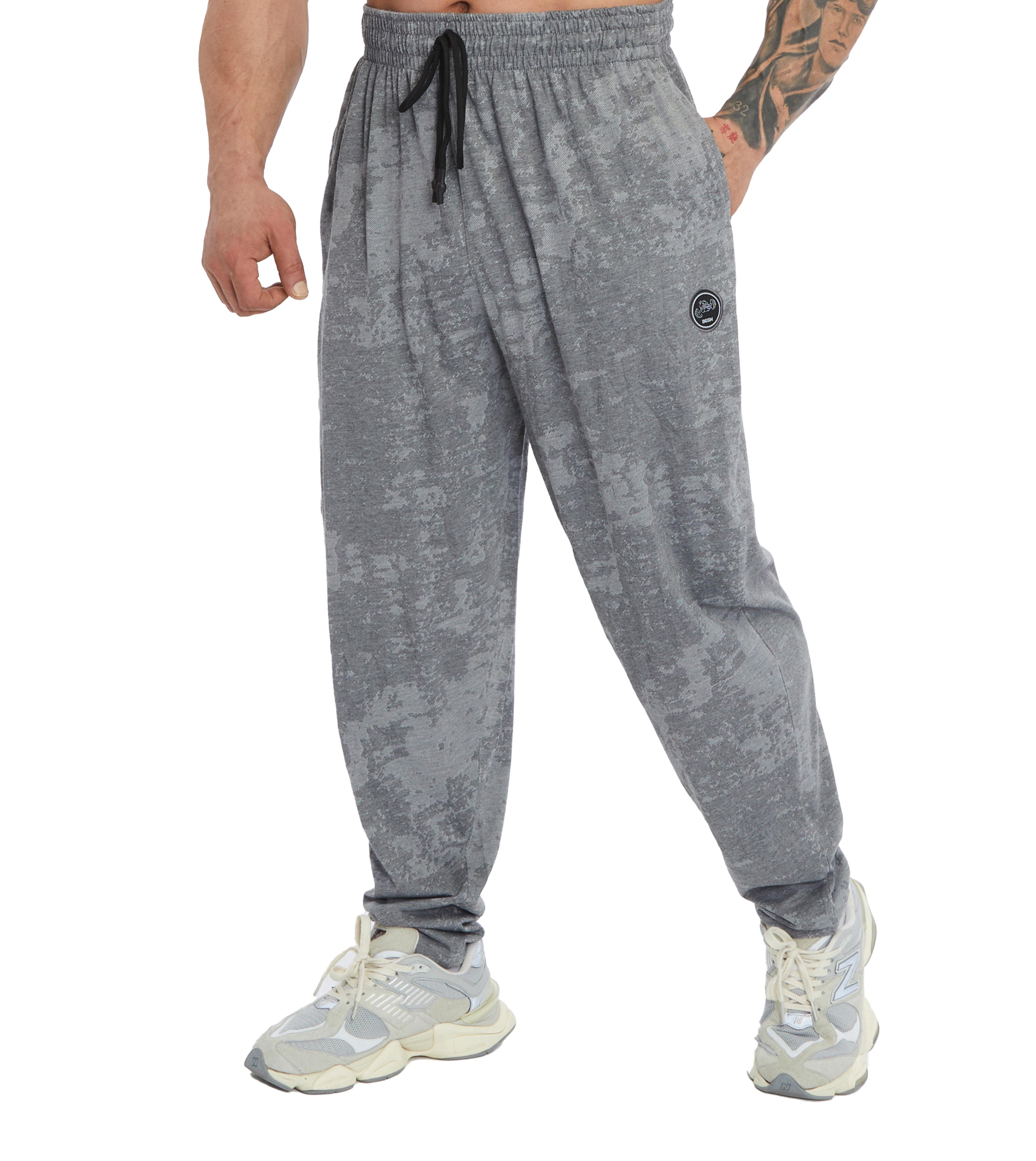 Men's Loose Fit Technical Camo Baggy Pants 
