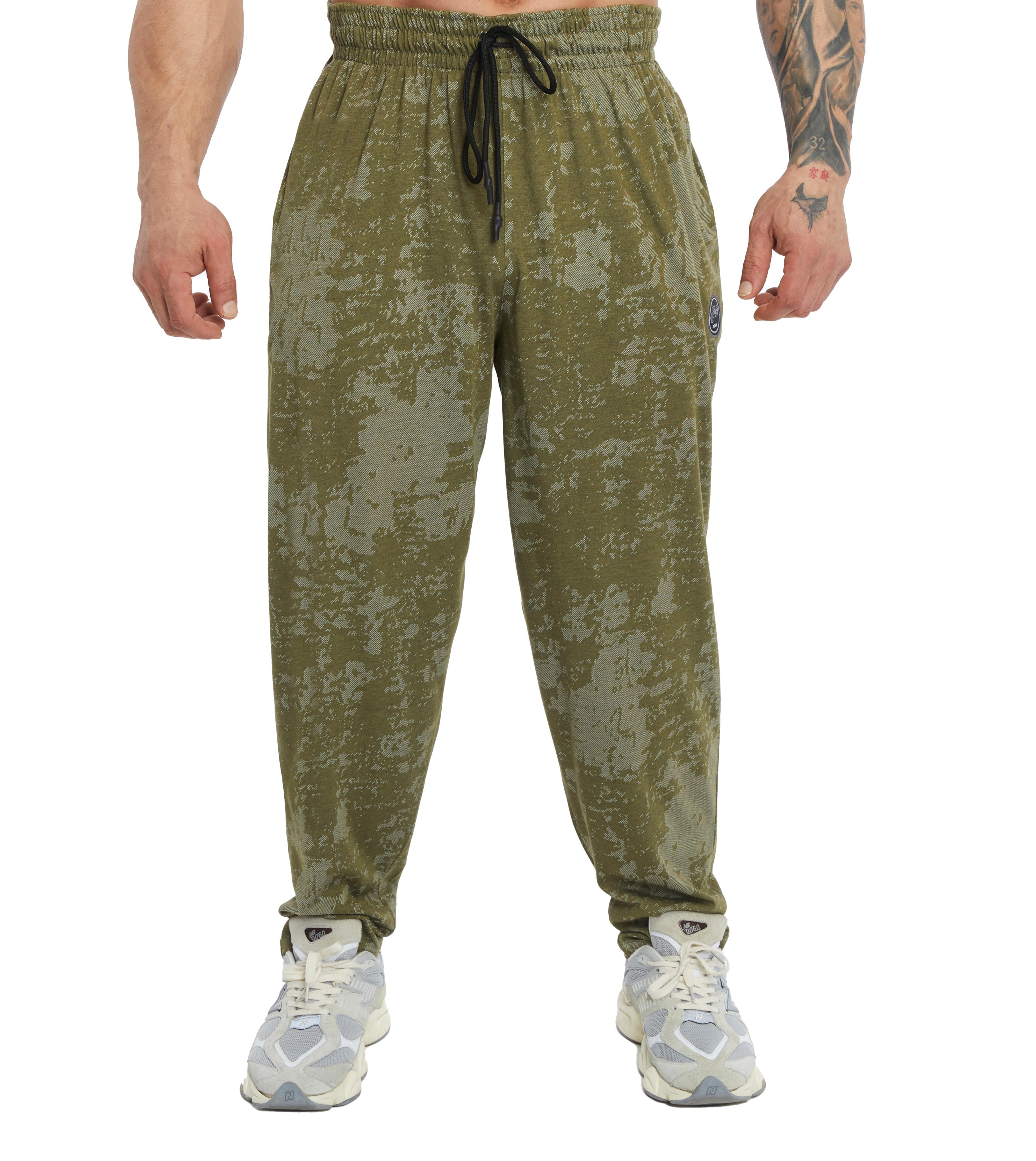 Men's Loose Fit Technical Camo Baggy Pants 